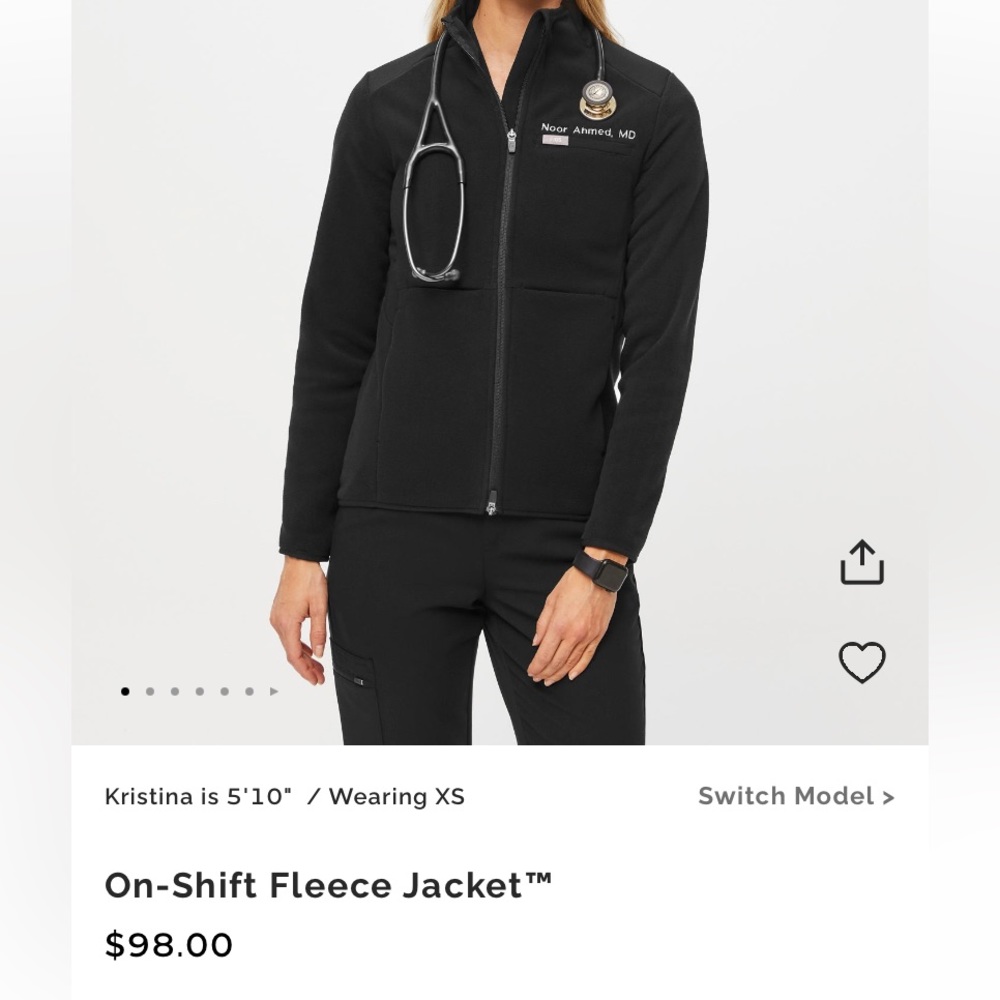 Figs On-Shift Fleece Jacket